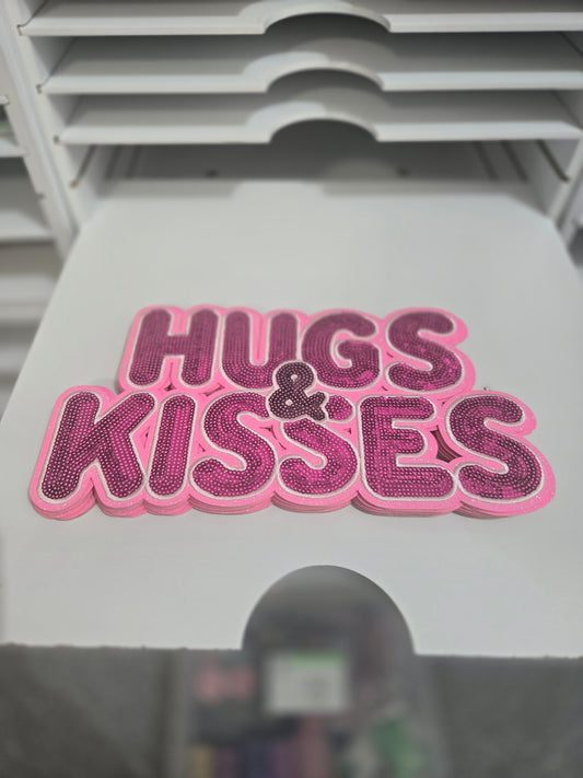 Hugs & Kusses Sequin Patch