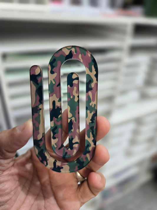 Jumbo Acrylic Sublimation Paperclip  Cameo