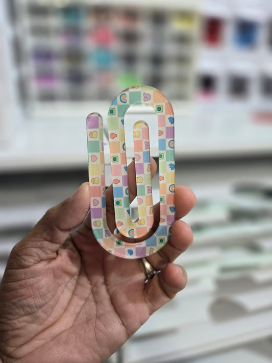 Jumbo Acrylic Sublimation Paperclip Lucky  Charms