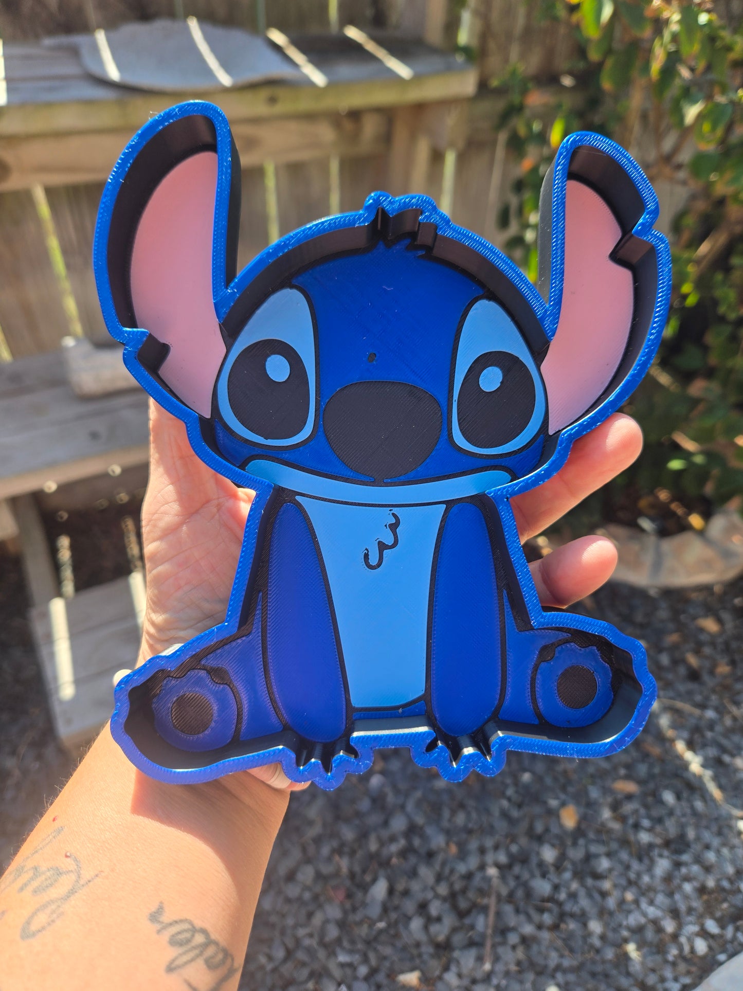 Blue Alien 3D Tray