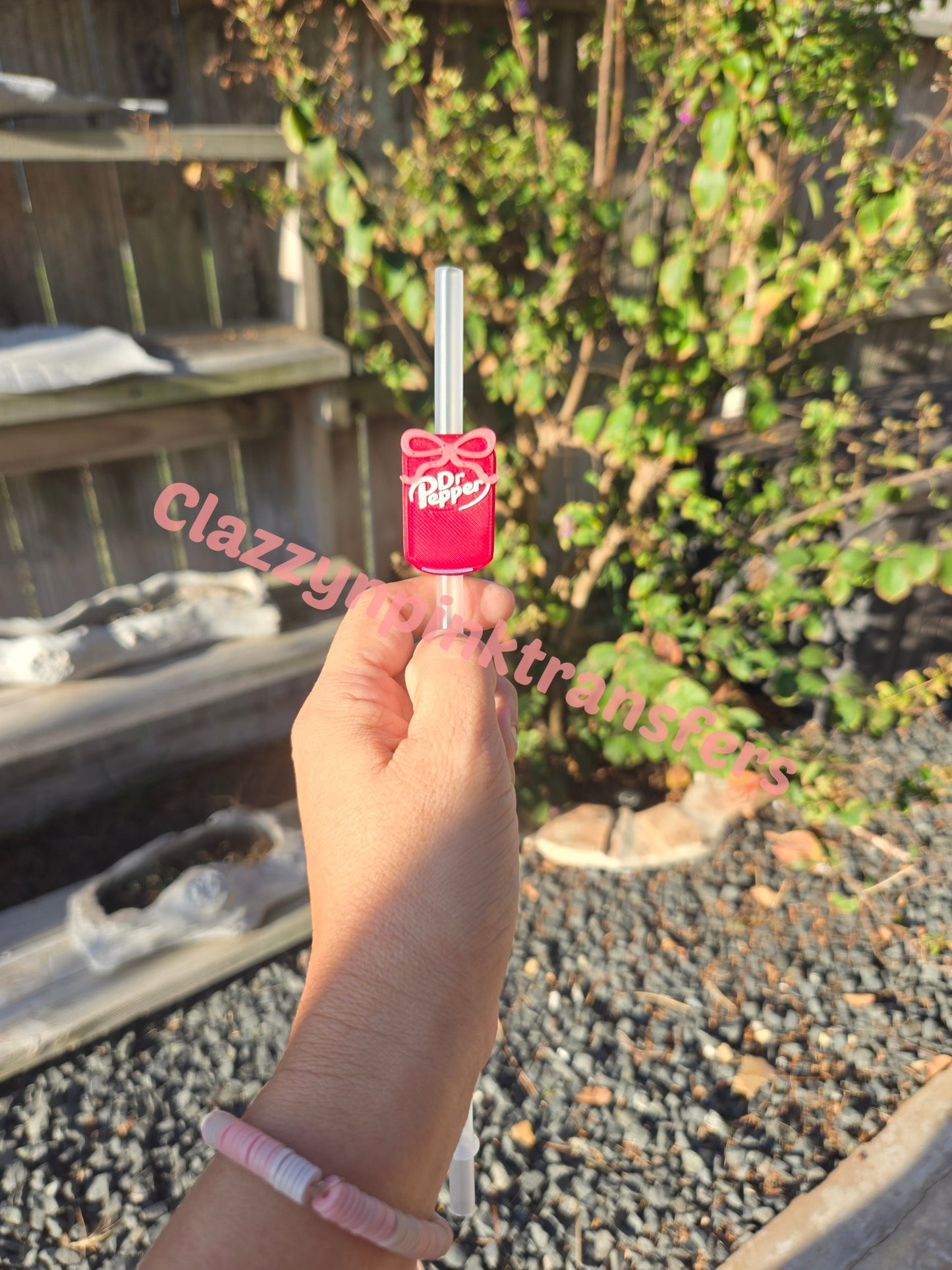 Dr. Pepper 3D Straw Topper