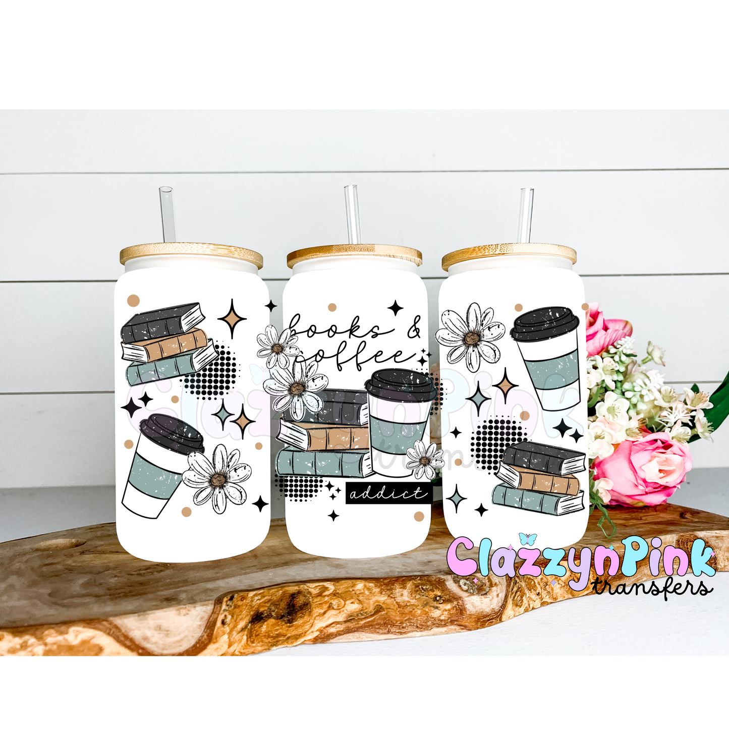 Books & coffee addict 16oz