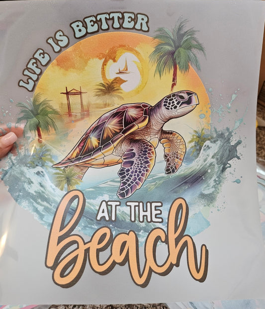 Turtle At The Beach DTF
