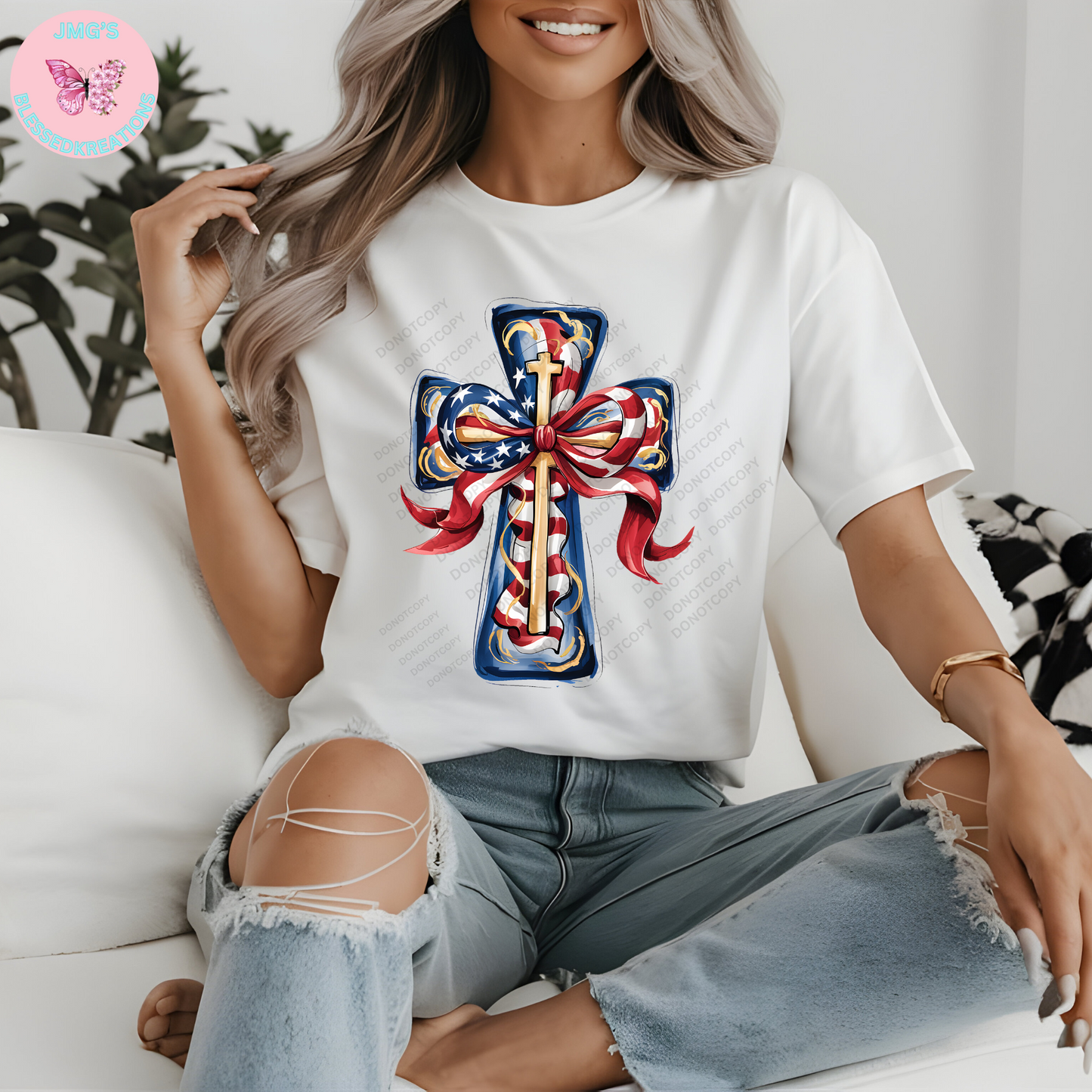 Cross of America (DTF Transfer)