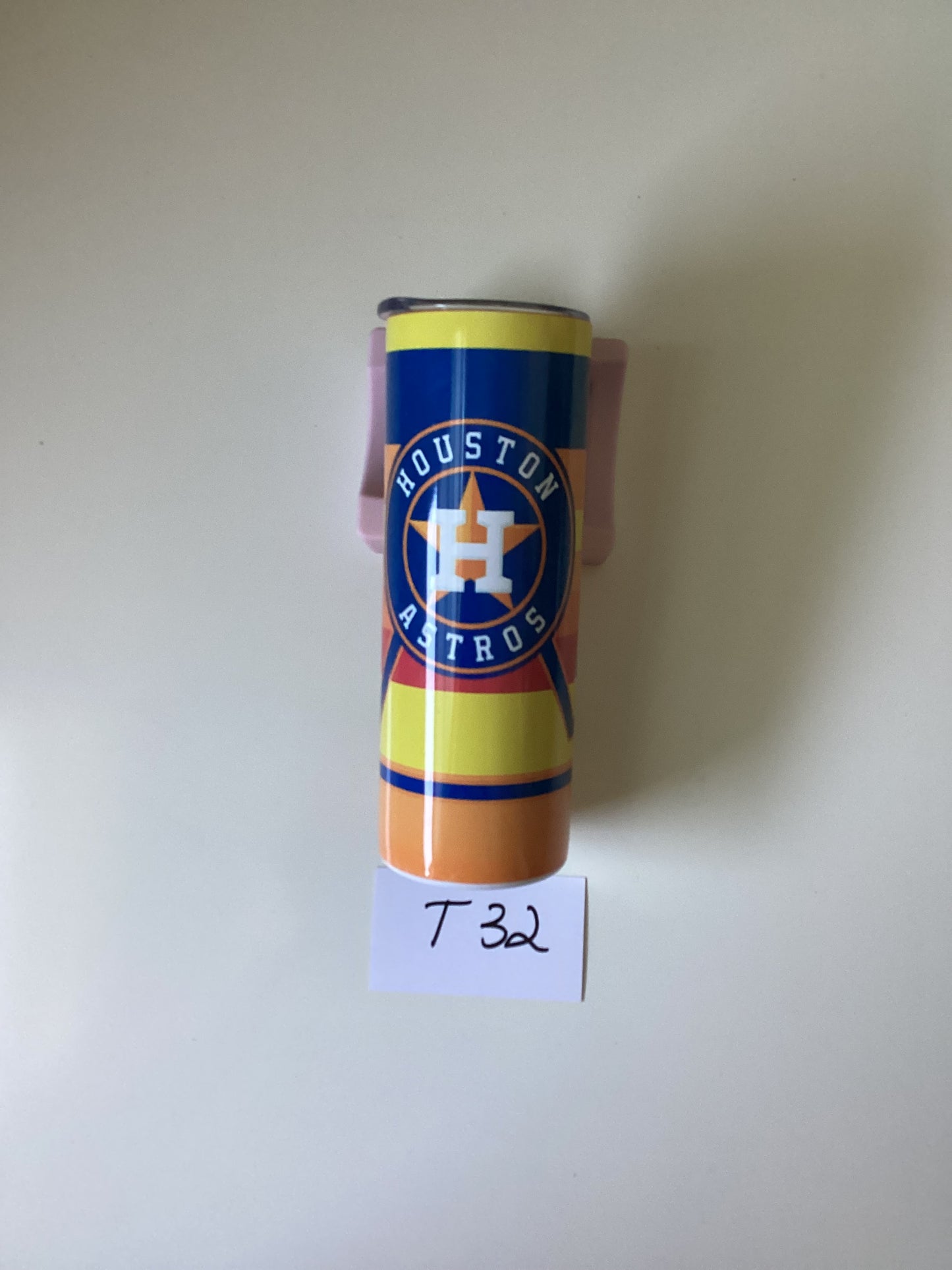 Houston Astros 20oz tumbler with lid and straw