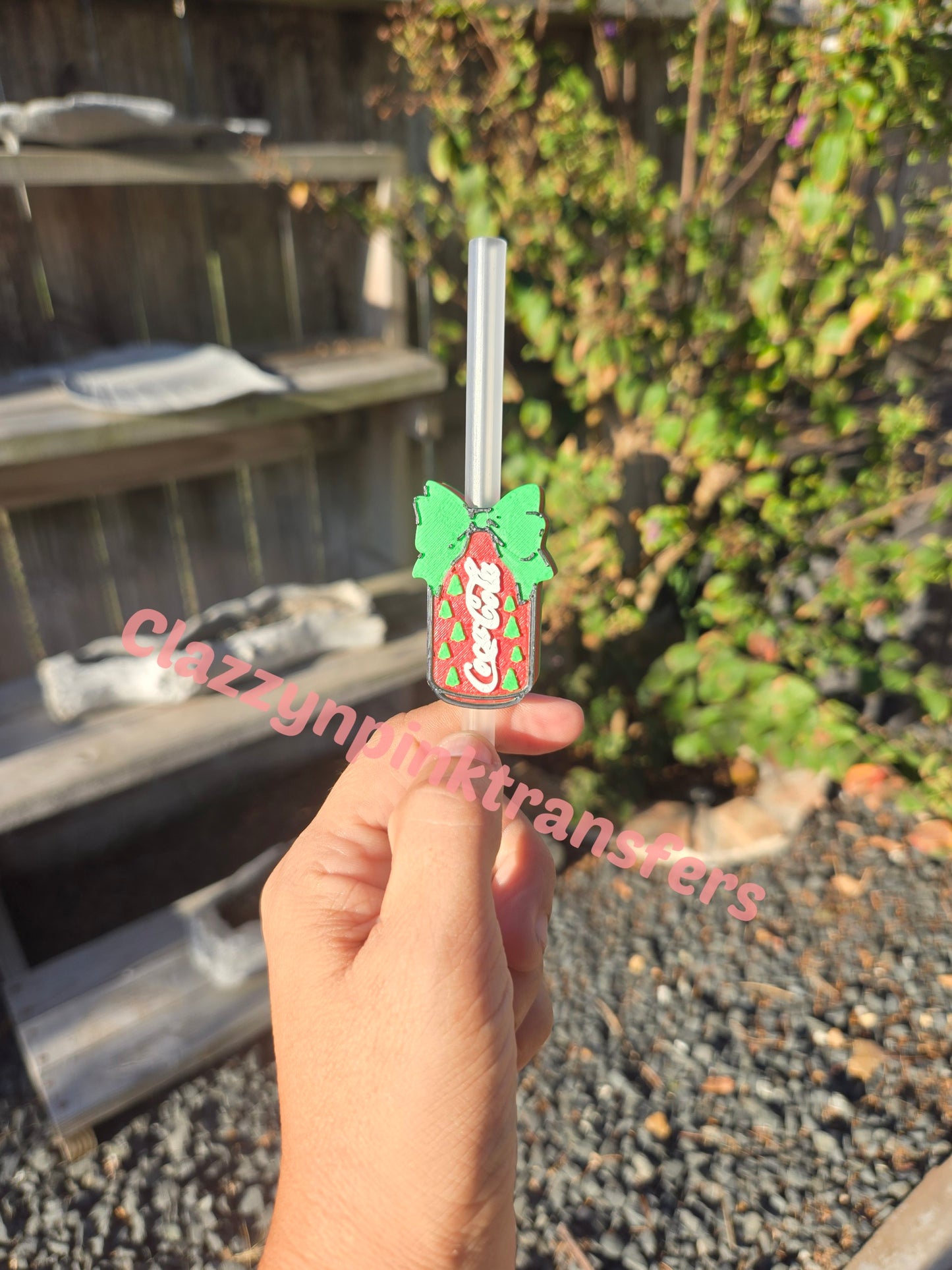 Christmas Coca-Cola 3D Straw Topper