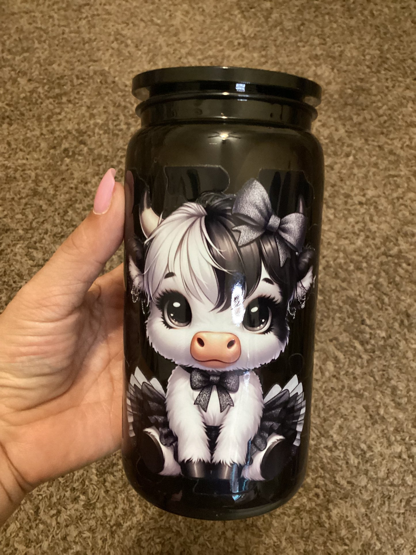 Highland Cow 16oz cup