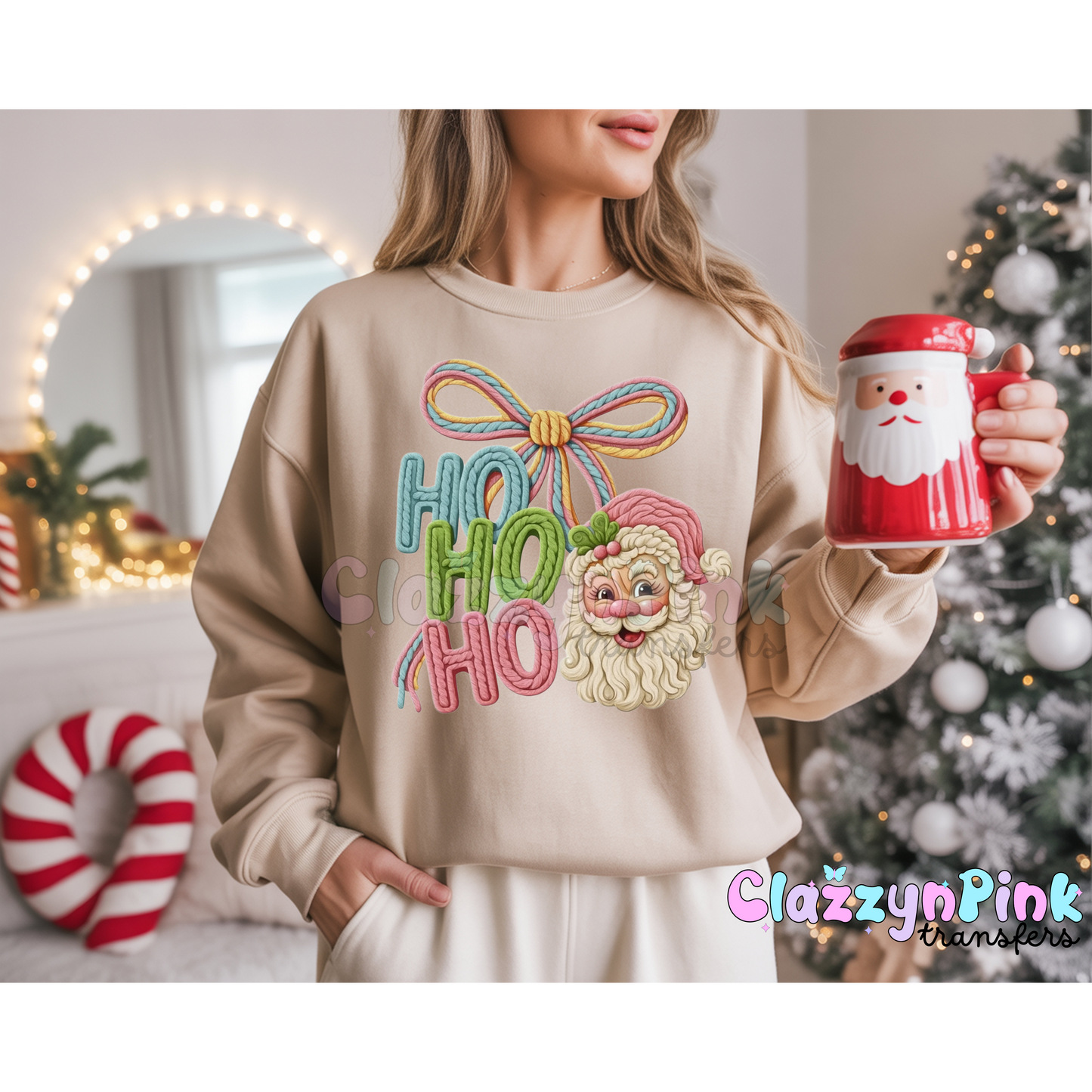 HOHOHO Santa DTF Transfer