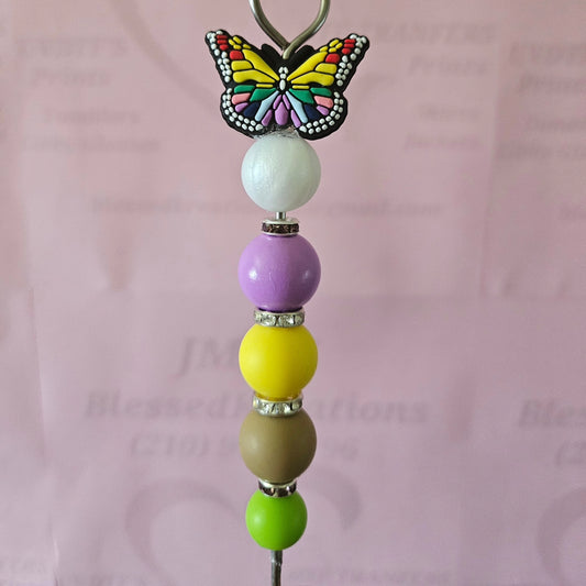 Pokey Tool Pink purple yellow butterfly