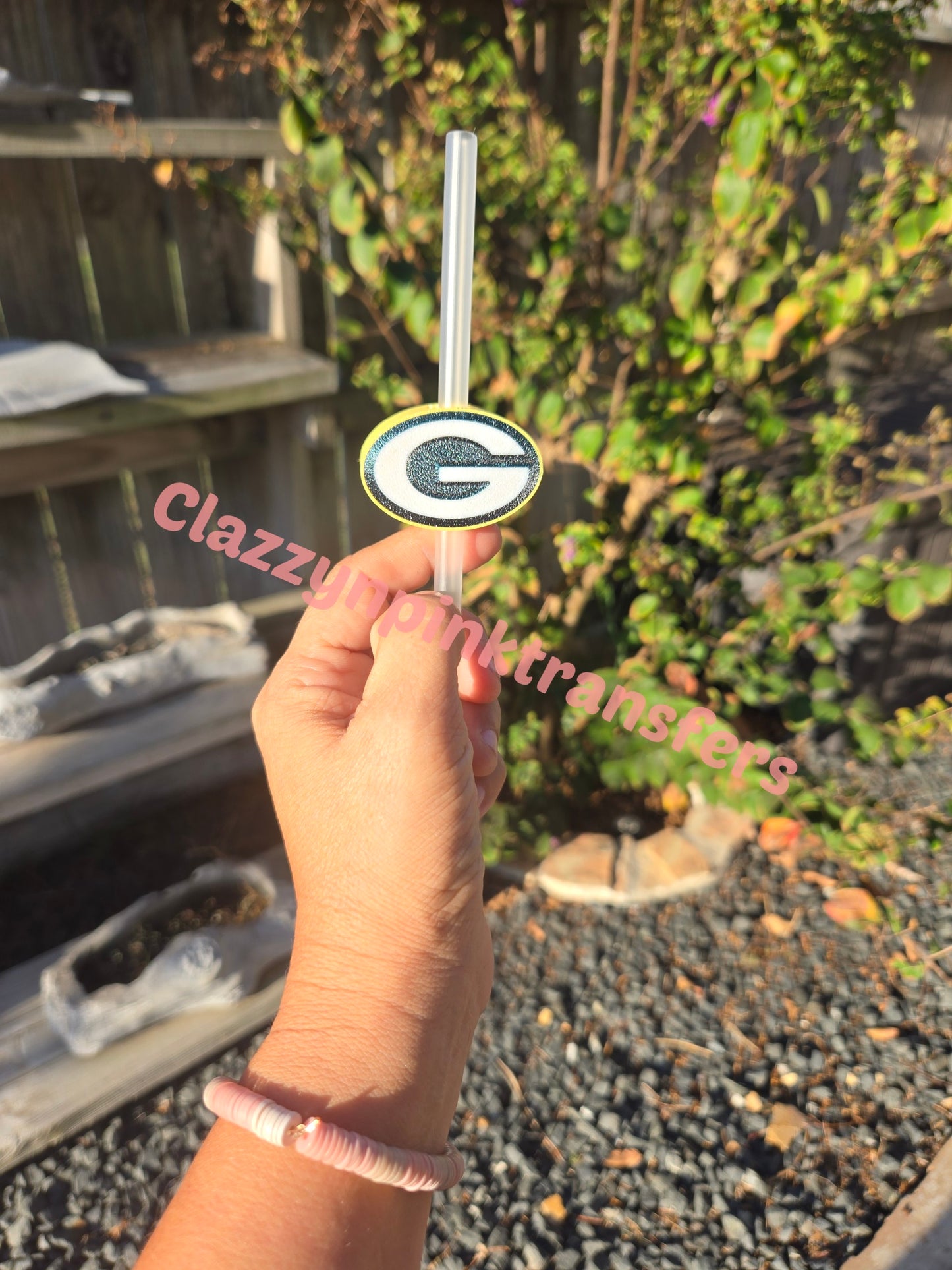 Packers 3D Straw Topper