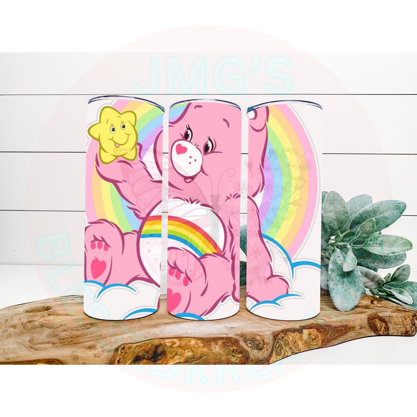 Pink Care Bear 20oz Sublimation Transfer