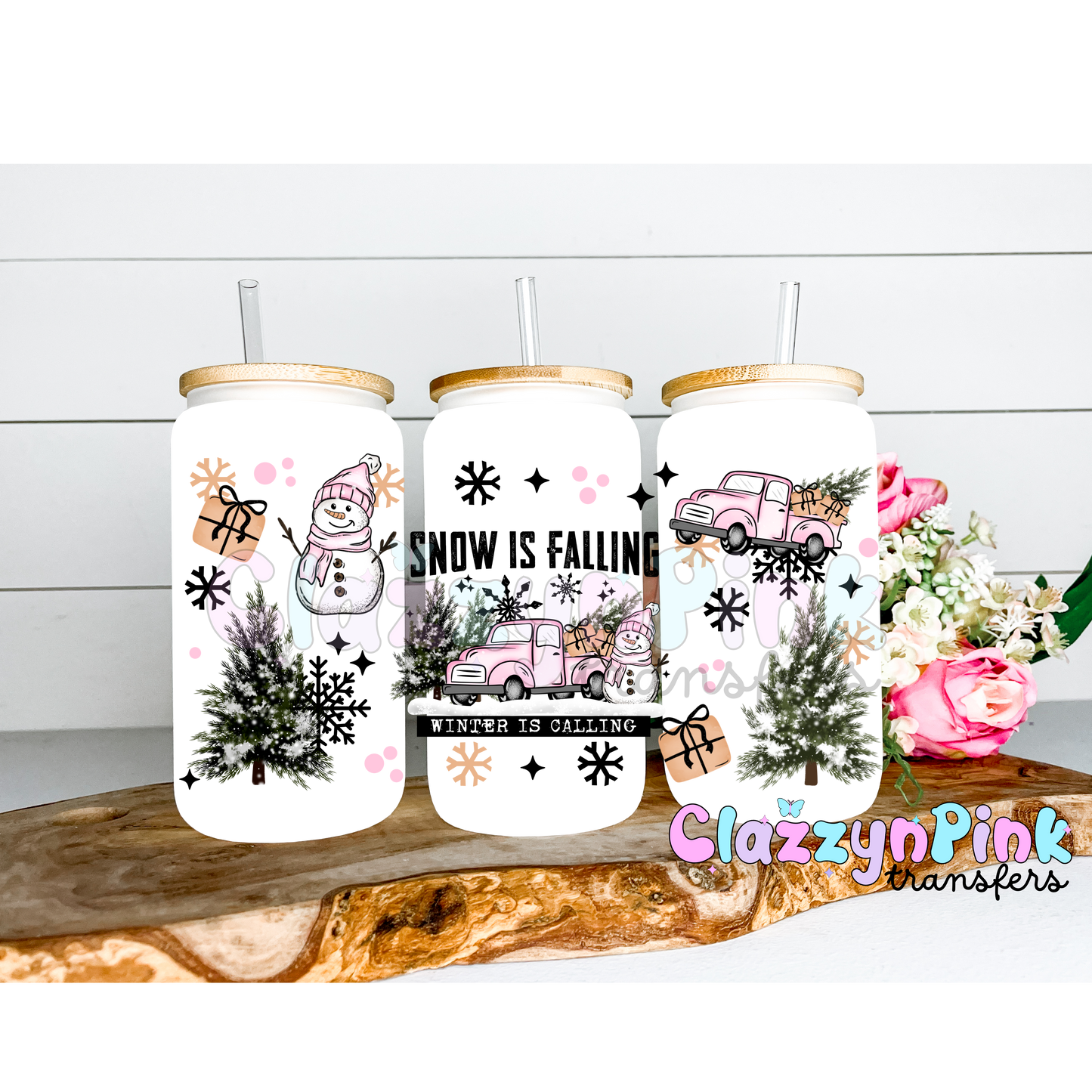 Snow ifs falling winter is coming 16oz