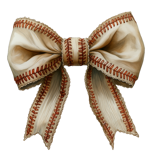 Baseball Bow DTF Transfer