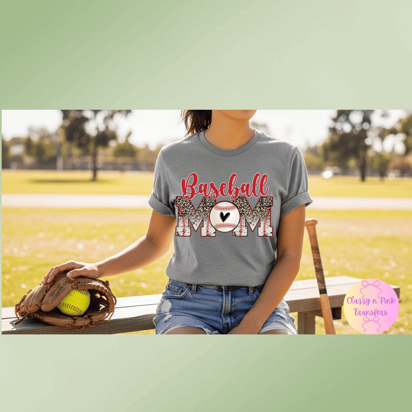 Baseball Cheetah Mom (DTF Transfer)