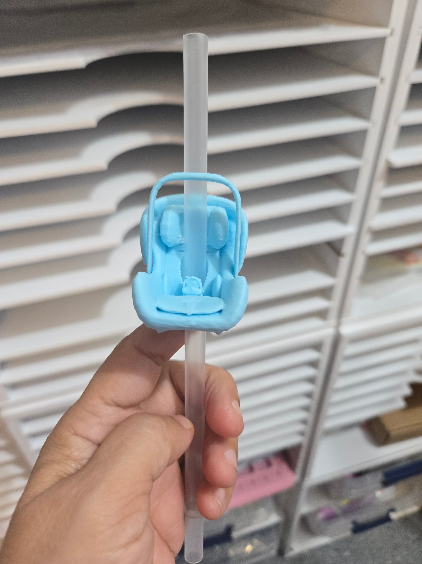 Baby Car Seat 3D Straw Topper