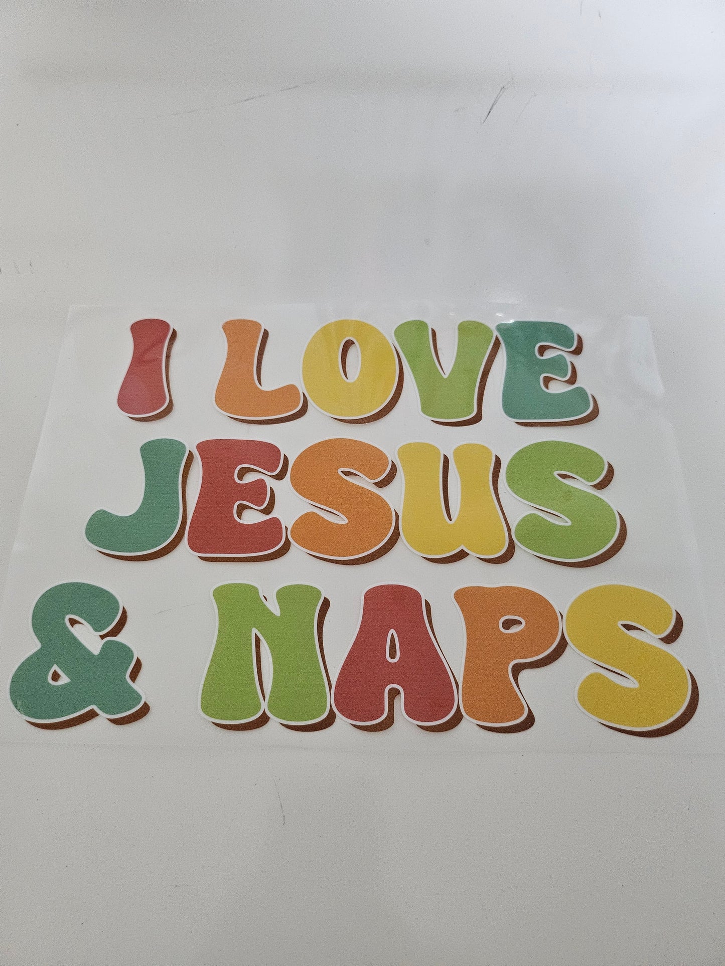 I Love Jesus  & Naps DTF