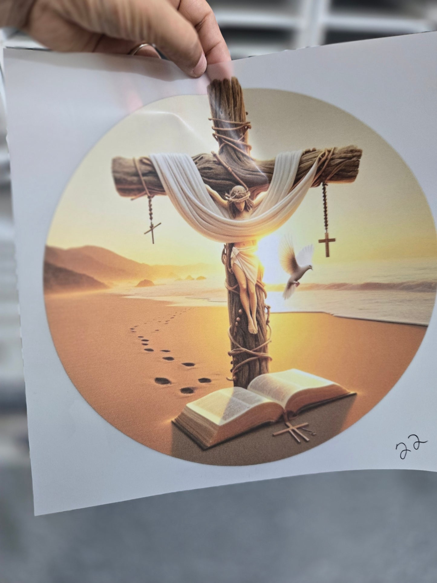 Jesus steps! DTF Transfer