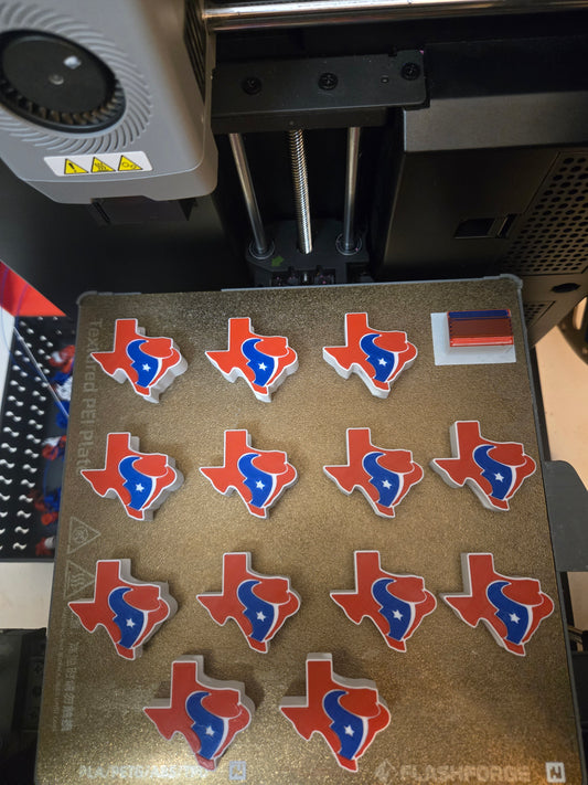 Texans 3D Straw Toppers