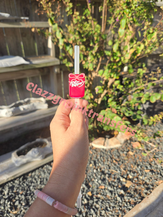 Dr. Pepper 3D Straw Topper