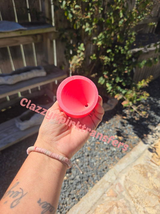 Pink 3D Snow Globe Funnel