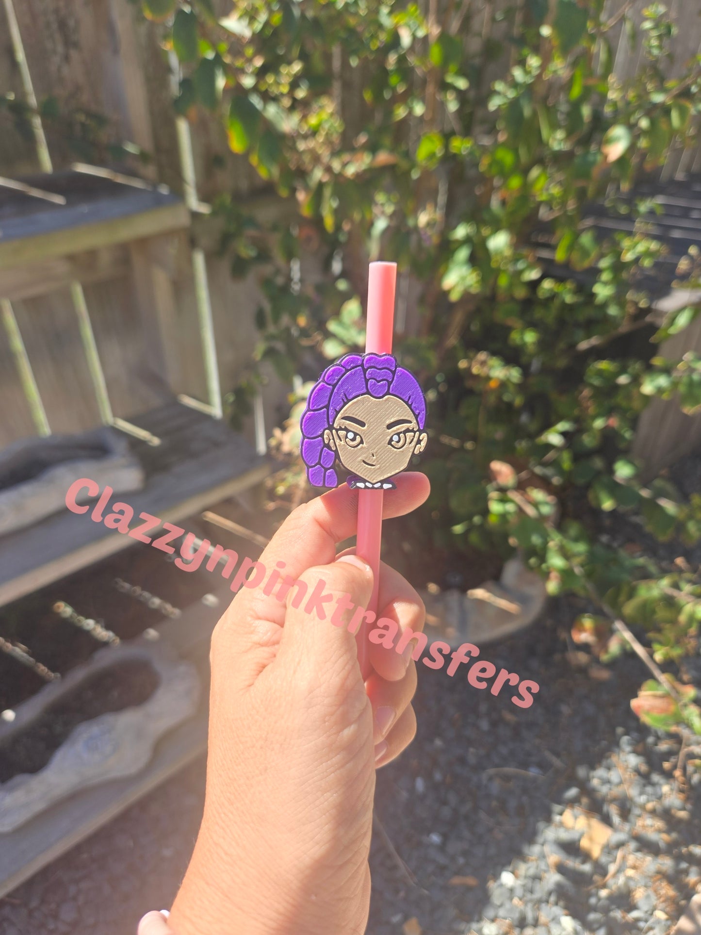 K-Pop Demon Hunters Rumi 3D Straw Topper