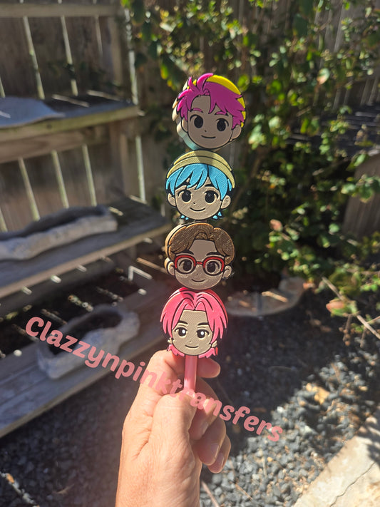 Saja Boyz 3D Straw Toppers