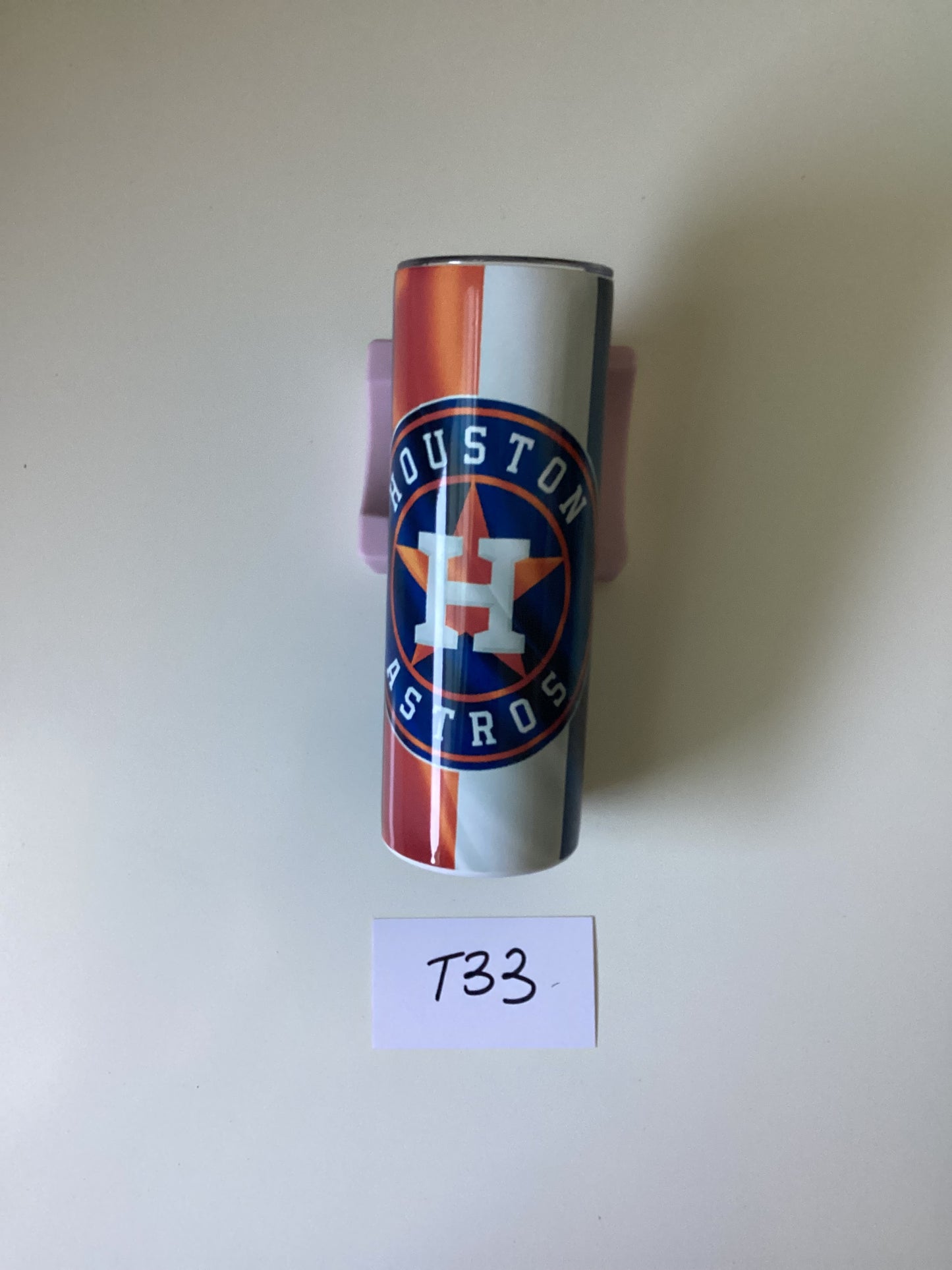 Houston Astros 20oz tumbler with lid and straw