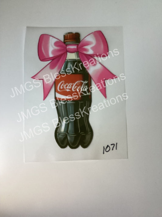 Coke Pink Ribbon DTF