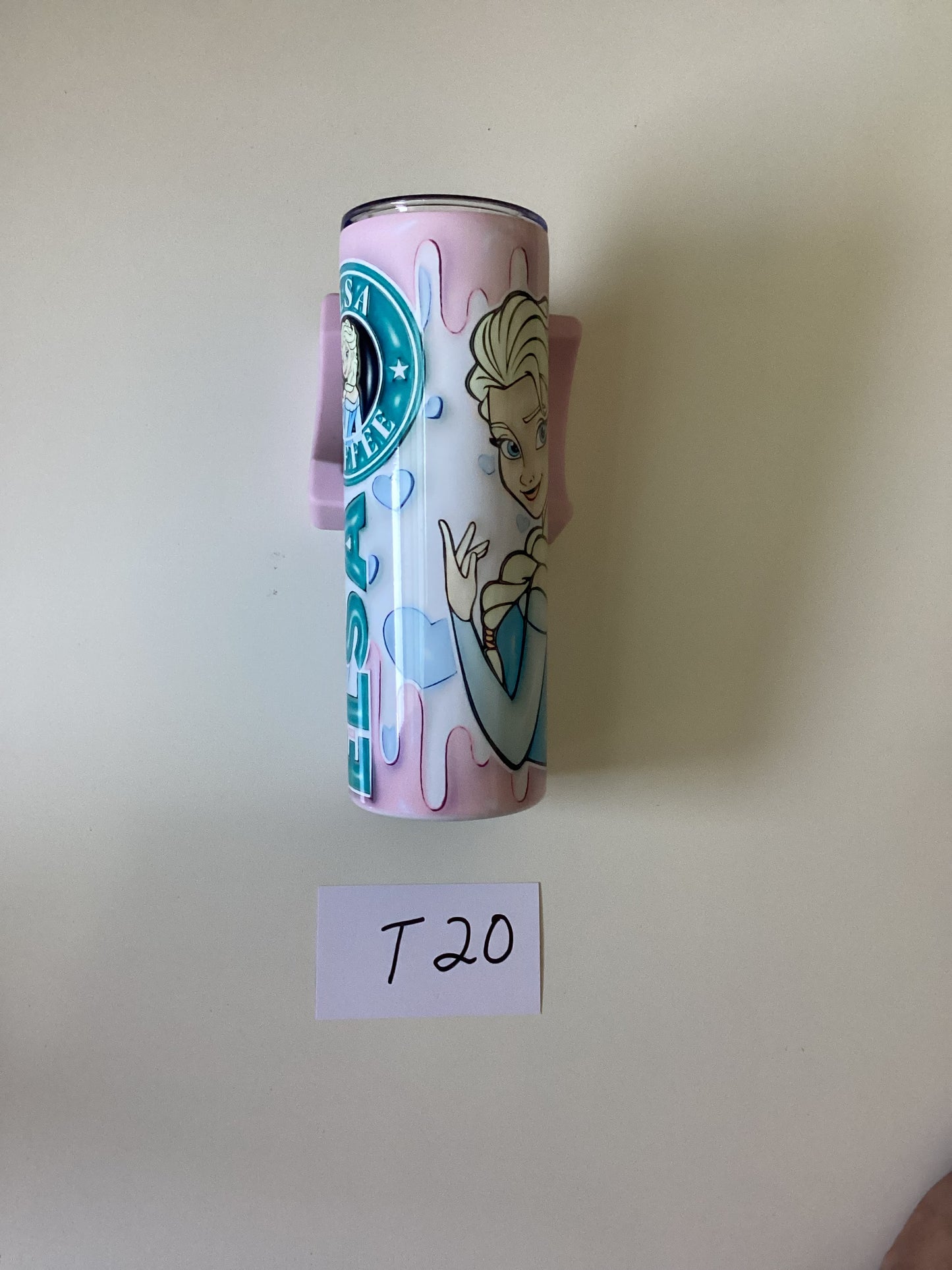 Elsa 20oz tumbler with lid and straw