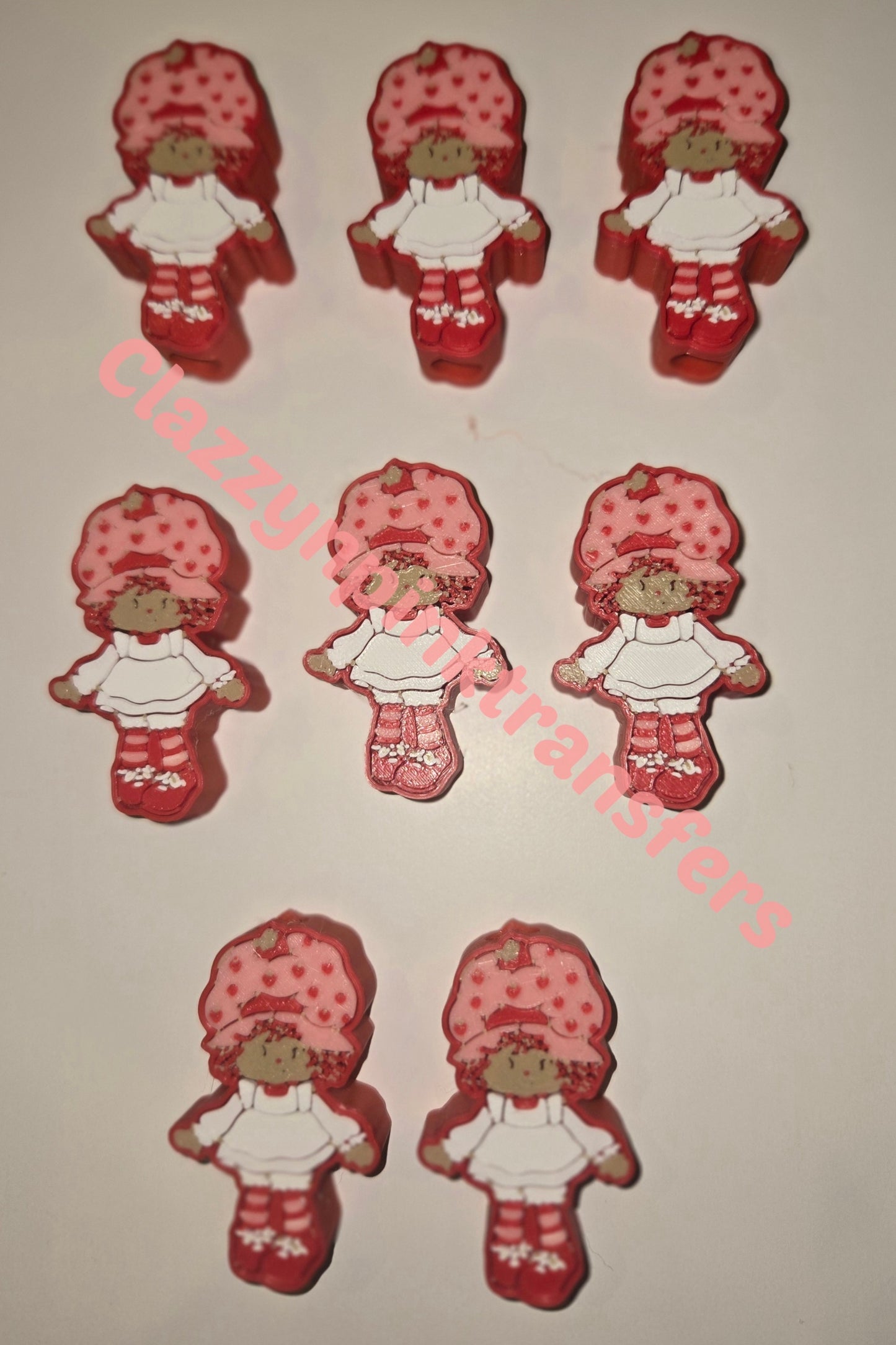 Strawberry Shortcake 3D Straw Topper