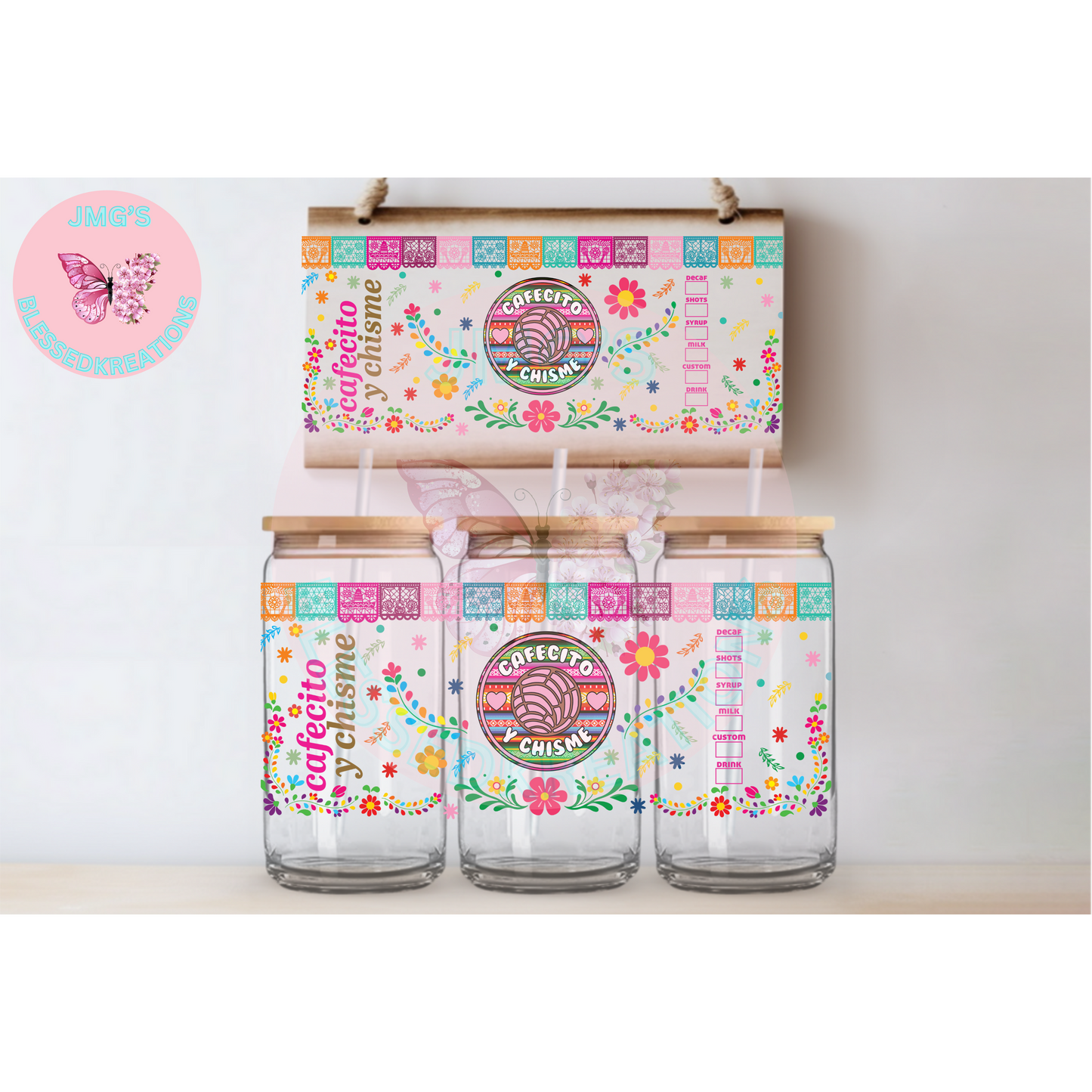 Cafecito Y Chisme UVDTF Wrap 16oz