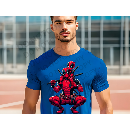 Dead Pool DTF Transfer