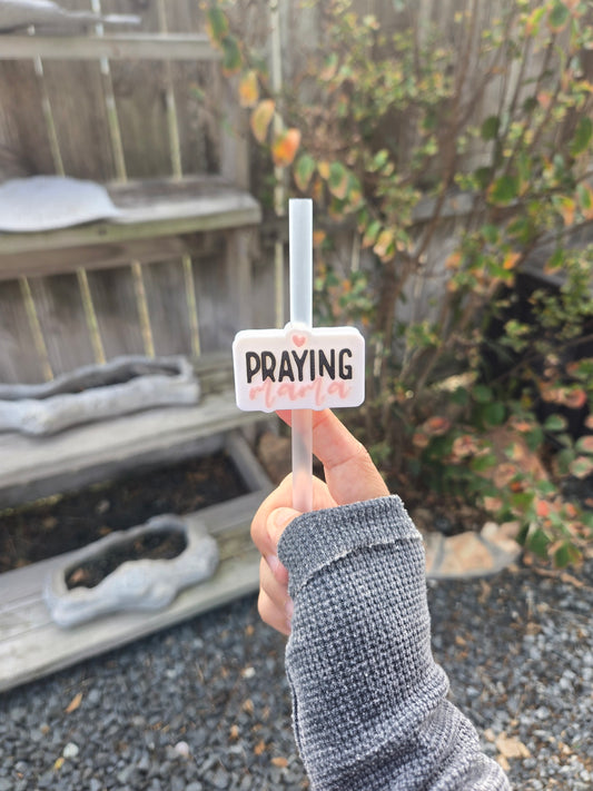 Praying Mama 3D Straw Topper