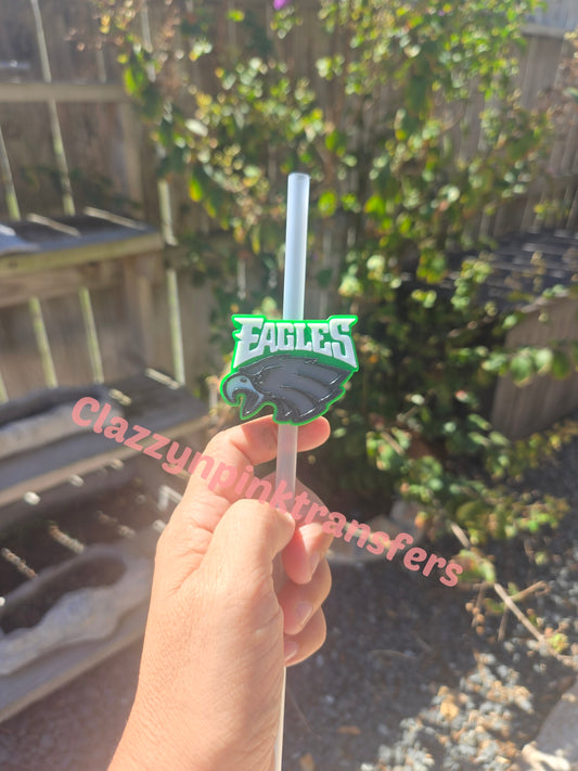 Eagles 3D Straw Topper