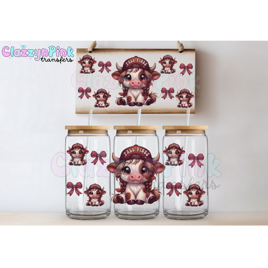 Fall Vibes Highland Cow 16oz