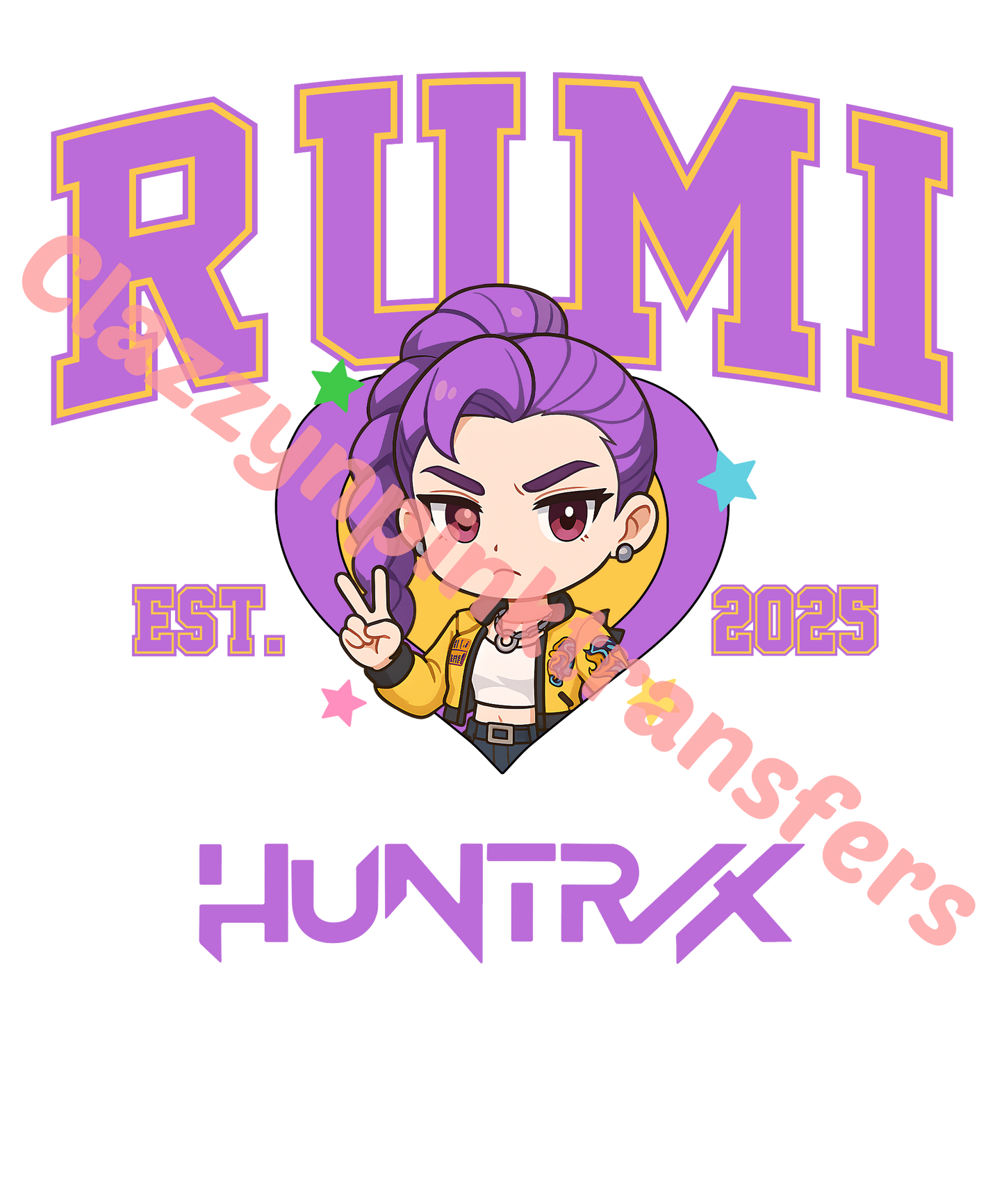 Demon Hunters Rumi DTF Transfer