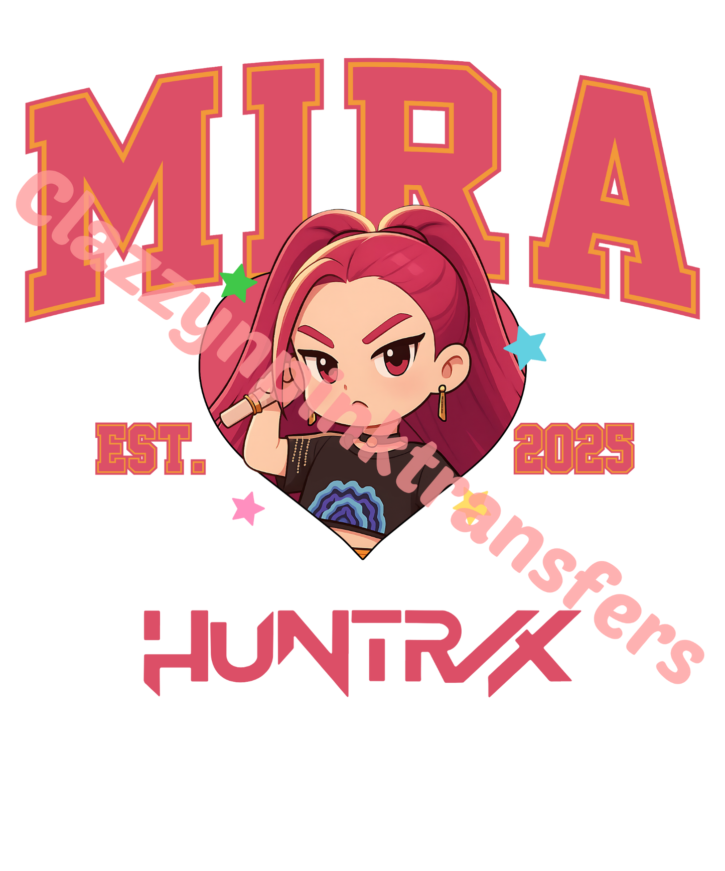 Demon Hunters Mira DTF Transfer