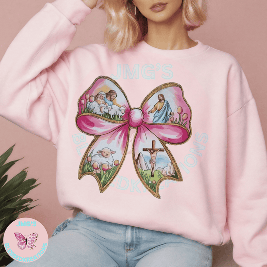 Jesus Easter Bow (DTF) Transfer