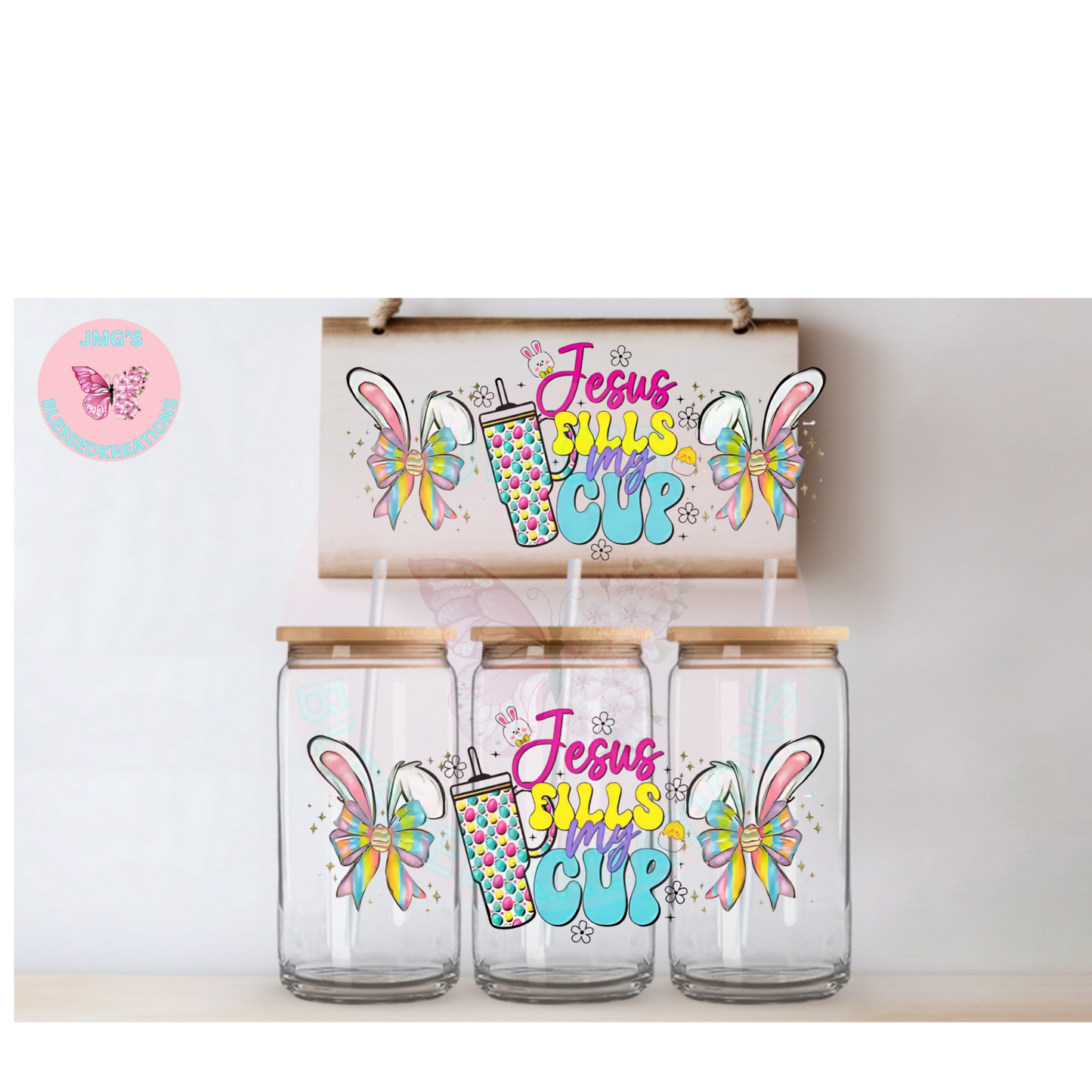 Jesus fills mu cup UVDTF Wrap 16oz