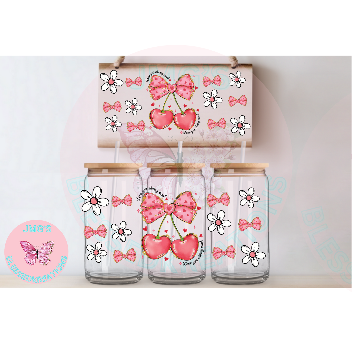 Love you cherry  much UVDTF Wrap 16oz