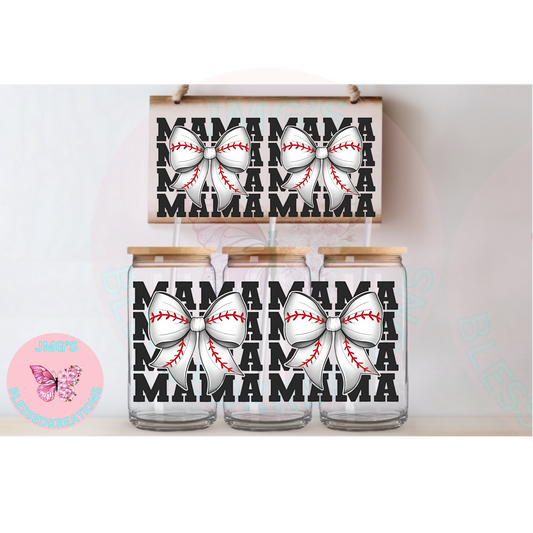 Mama White Bow UVDTF Wrap 16oz