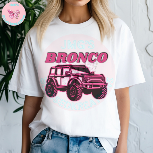 Hot Pink Bronco DTF Transfer