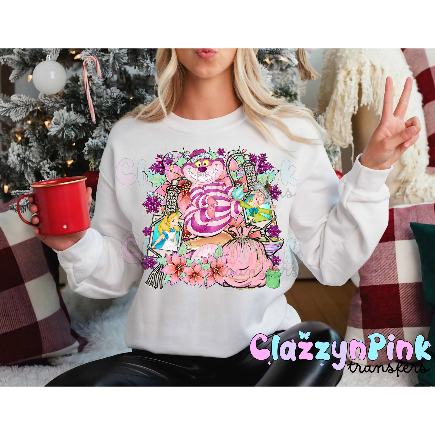 Pink Cat n Alice (DTF)