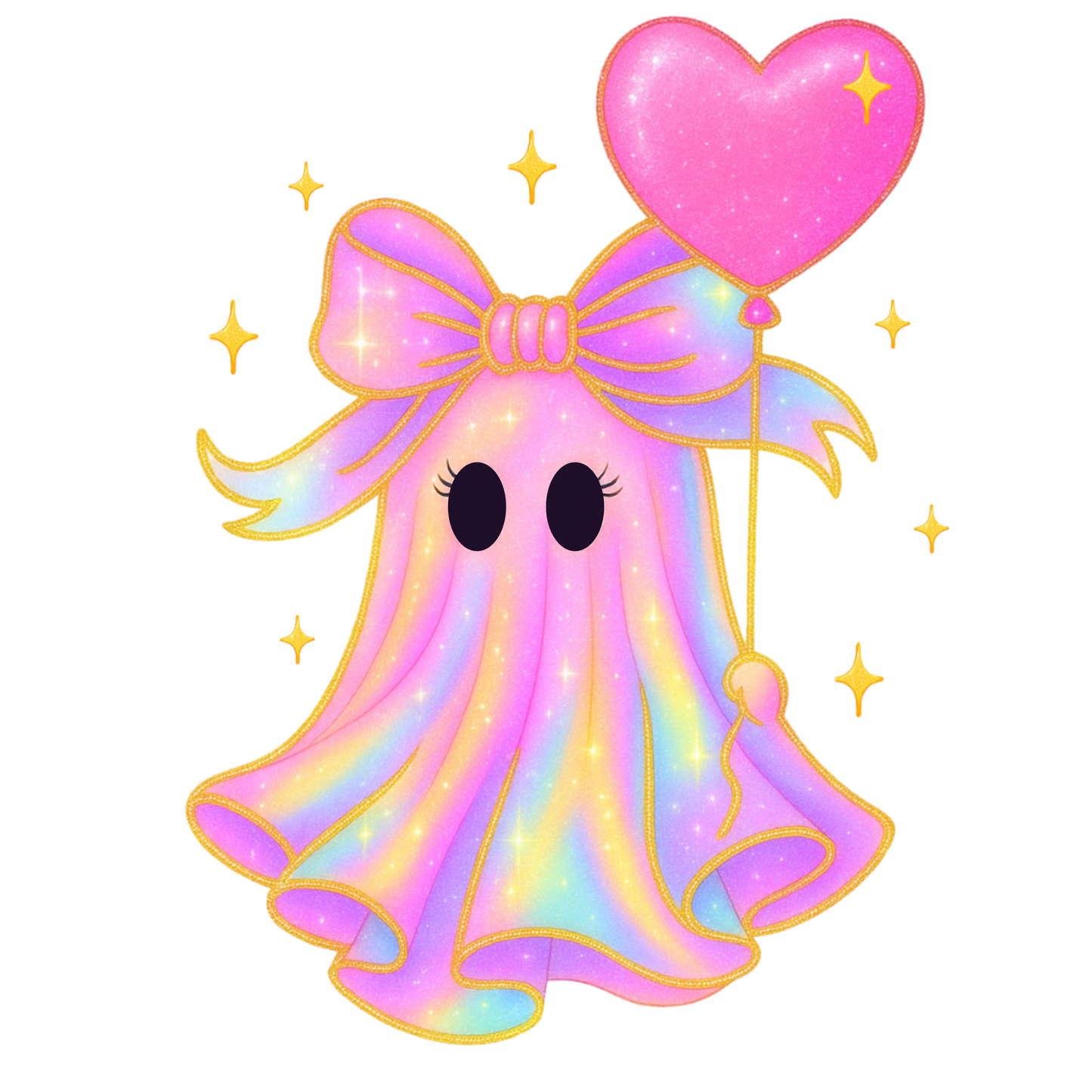 Pink Transparent Ghost (DTF Transfer)