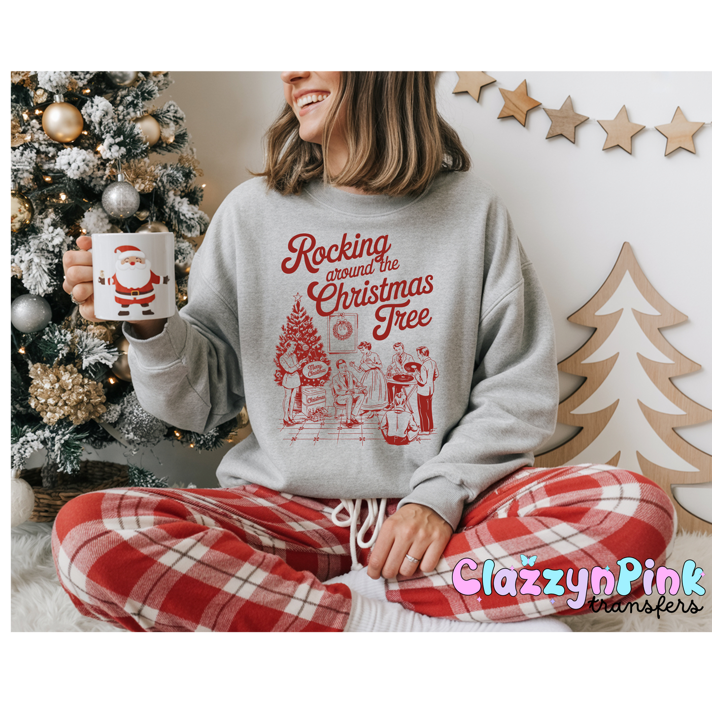 Rocking around the Christmas tree DTF Transfer