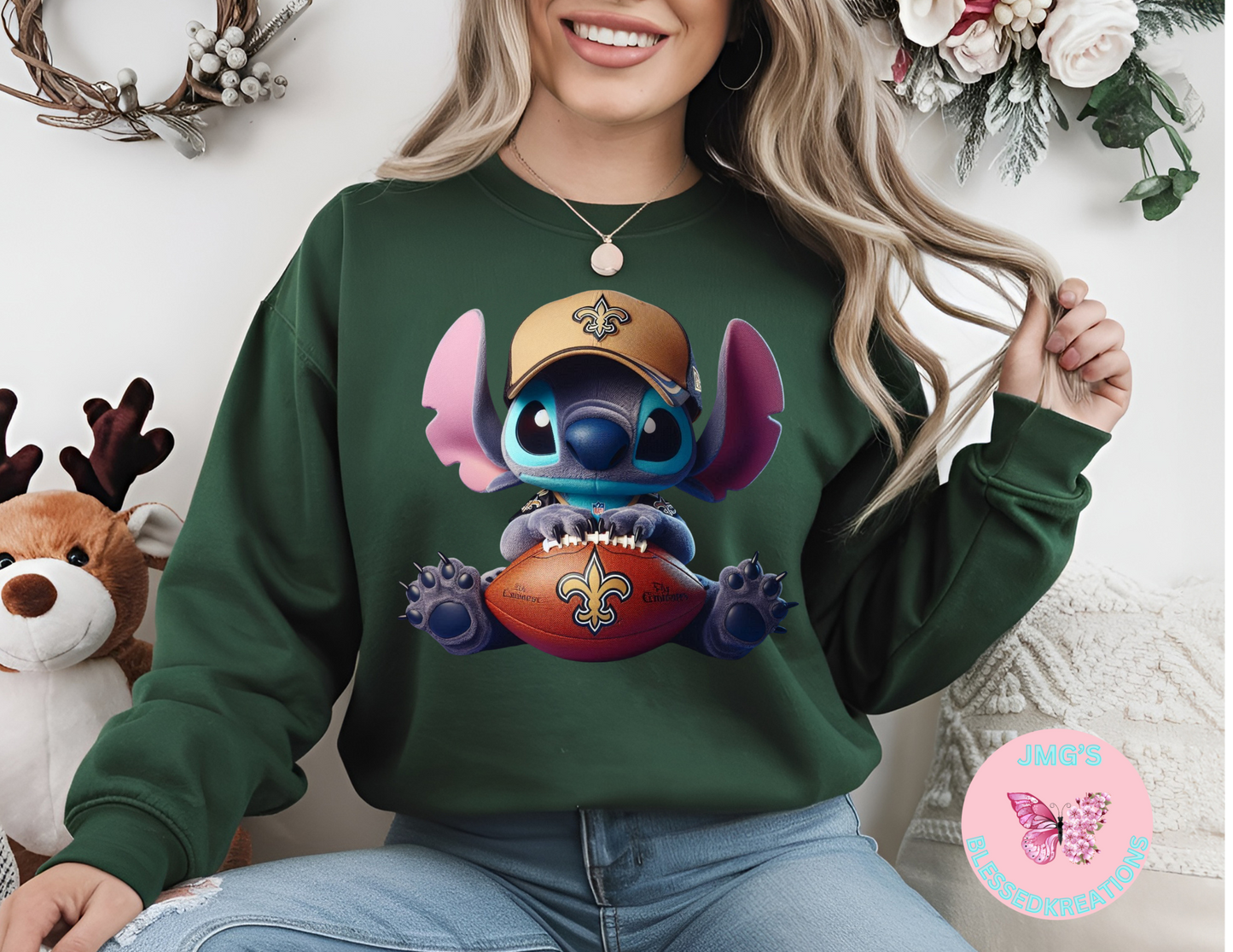 SAINTS BLUE ALIEN (DTF)