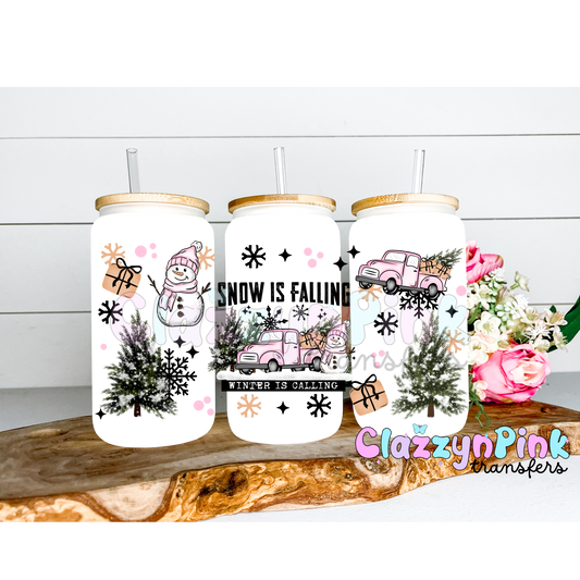 Snow ifs falling winter is coming 16oz