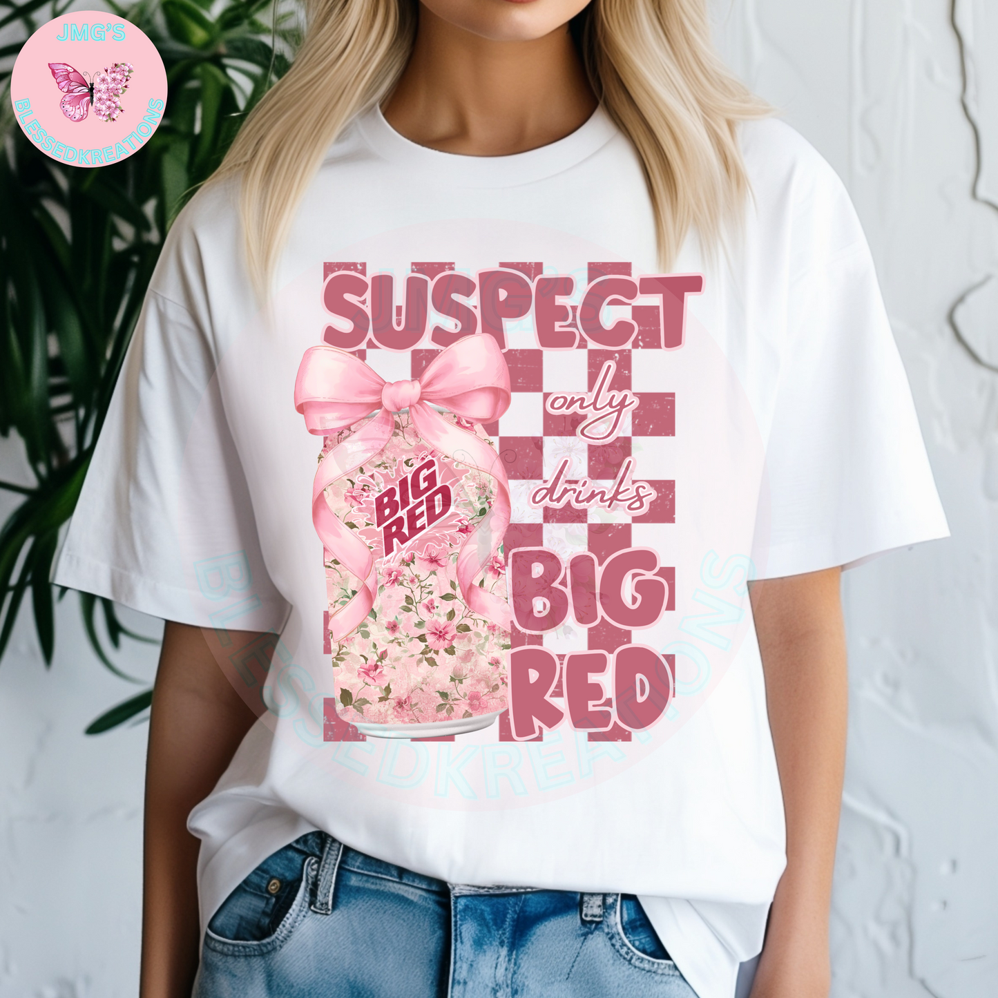 Suspect only drinks Big Red DTF Transfer