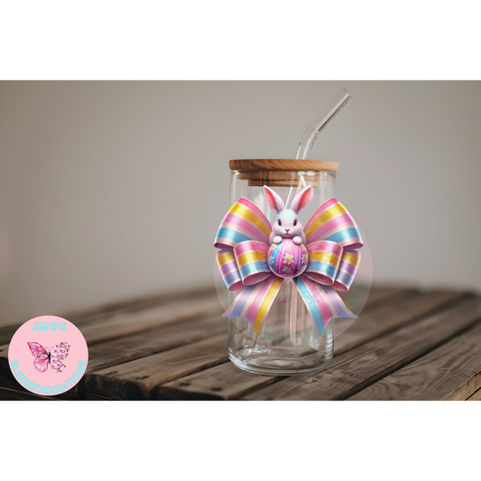 Bow cute bunny 4in Decal