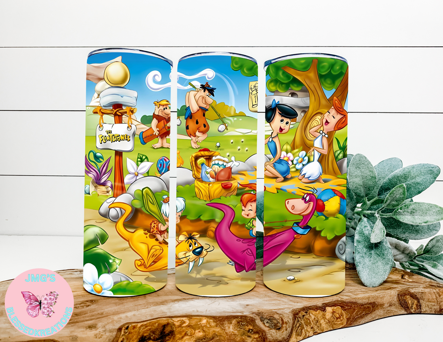 Dinosaur and Friends 20oz skinny tumbler